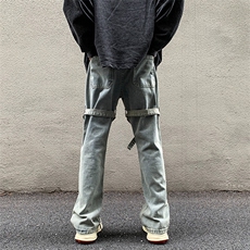 高街潮牌牛仔裤男休闲痞帅工装裤子hiphop美式水洗长裤K601/P42，男装牛仔裤，星座506