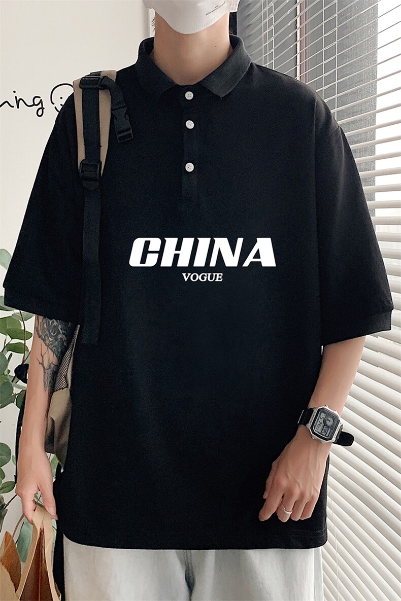 PL57001-P35翻领短袖polo衫男大码胖子半袖t恤男有领保罗衫,男装Polo衫,电商A040