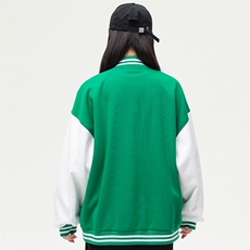 春秋季棒球服外套新款ins潮情侣学生休闲针织夹克A305-DF32-P75，男装夹克，电商B306