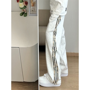 【有货】WK697LL-特P55迷彩条纹卫裤三条杠裤子男款设计感图片