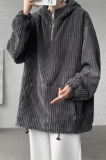 现货DSA059-WY7875-p55控78灯芯绒连帽卫衣高质量抖音品质重磅，男装卫衣，电商A059