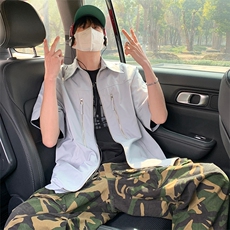 特P40无差价新款夏季时尚潮流百搭衬衫-UC2239港风，男装衬衫，电商A003