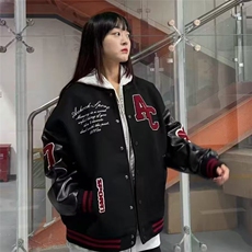 春秋新款复古潮嘻哈棒球服外套JKX1028，女装短外套，星座516A