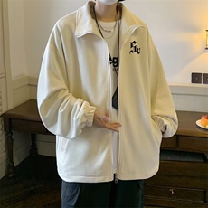 高级感外套男春秋卫衣外套潮牌翻领高街宽松休闲衣服WY415/P40，女装短外套，星座506