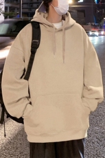CM001P55加绒60潮牌情侣重磅纯棉卫衣秋冬运动宽松休闲纯色帽衫，男装卫衣，星座304A-1