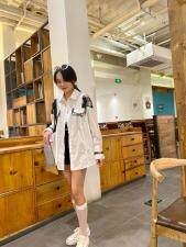 拼接衬衫外套,女装衬衫,Q.P