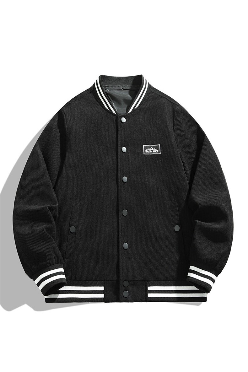复古日系潮牌棒球服春秋季新款刺绣灯芯绒夹克外套男青年JK85-P50,男装夹克,星座1403A