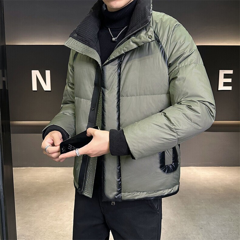 2024新款男士羽绒服立领拼色冬装外套50绒B240-YR26-P225,男装羽绒服,电商B240