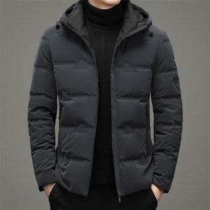 潮流休闲百搭羽绒外套中年男士冬季连帽羽绒服SNNYR86R9601-P210图片
