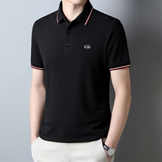 潮流男士短袖POLO衫薄款纯色翻领短袖T恤男夏装上衣XY8871-P75，男装T恤，星座1105-3