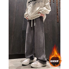 简约美式复古风休闲版型ins长裤K238P55不加绒K238JR加绒P65，男装休闲裤，电商A102B