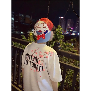 万针全刺绣工艺抖音得物高品质260克重磅纯棉双纱美式高街短袖T恤图片