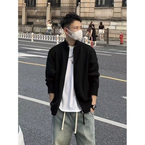 立领针织开衫外套男士春秋冬季新款外穿休闲毛衣潮M5003-P58图片