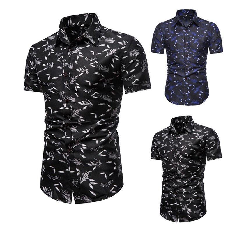2022外贸夏季新款男士大码印花夏威夷衬衫DC33，男装衬衫，星座1502