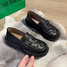 玛丽珍女鞋2023年春季新款百搭休闲单鞋英伦风厚底乐福鞋女小皮鞋，女鞋小皮鞋，电商A223