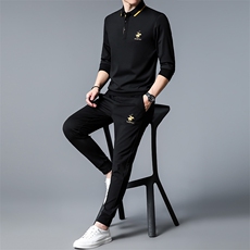 S30711-2钱塘2020-2春秋薄款时尚休闲帅气中青年男士套装P132，男装休闲套装，钱塘207-2