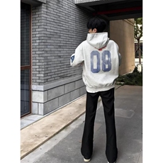 简约文艺新款时尚日系潮流华棉复合350克印花毛巾绣连帽卫衣流行，男装卫衣，星座506A