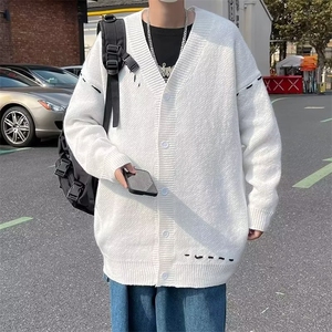 2023针织外套男秋冬款毛衣ins开衫宽松港风上衣潮流百搭MY100 P53图片
