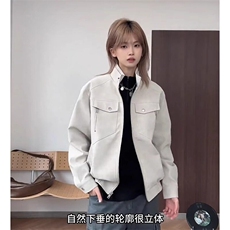 现货网图得物抖音品质皮夹克扎染皮衣外套JK306-1P65，男装夹克，星座1904A