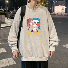 S6298-P28秋季圆领卫衣男大码韩版宽松长袖外套，男装卫衣，电商A040