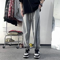 2024春季新款高街hiphop宽松直筒裤条纹运动裤男现货K7690-P44，男装休闲裤，星座512-3