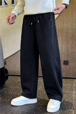 2026新款男士弯刀裤宽松直筒潮牌裤子男休闲卫裤A313-261036-P68，男装休闲裤，电商A313