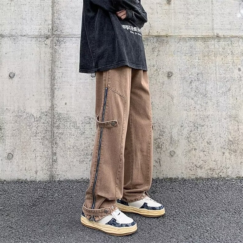 美式复古工装牛仔裤男款秋冬季潮牌痞帅R1008P48,男装牛仔裤,星座1116-2