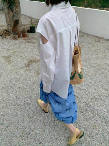 漏肩防晒衬衫，女装衬衫，AKSKYLAN(6F)