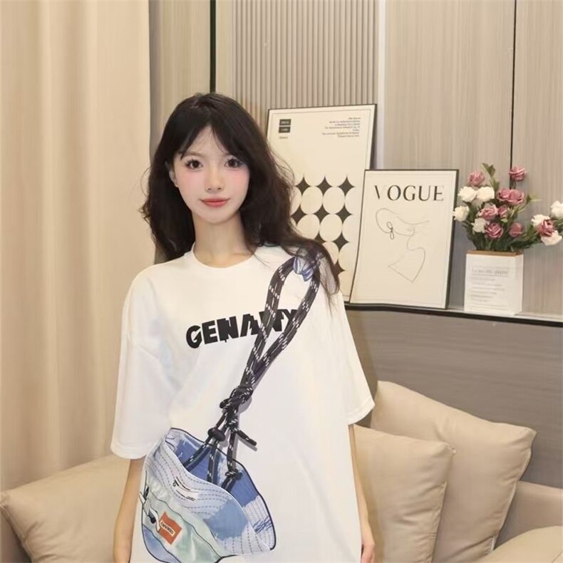 H1011-P35拉链口袋设计夏季搞怪拉链帽子短袖T恤，女装T恤，星座617A-2