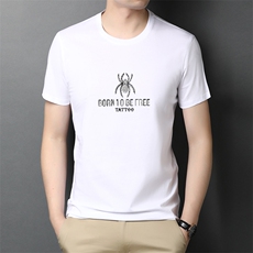 爸爸装t恤短袖中年男士上衣服夏季薄新款老人半袖polo汗衫棉圆领，男装T恤，电商B212（原钱塘6029）