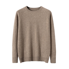 套头毛衣男士秋冬新款休闲宽松时尚羊绒打底衫男装，男装羊绒套衫，五色羊羊绒