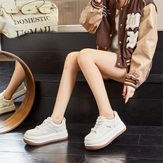 吸膜底真皮小白鞋女2024秋季新款时尚板鞋休闲增高厚底鞋百搭女鞋，女鞋休闲鞋，电商A223