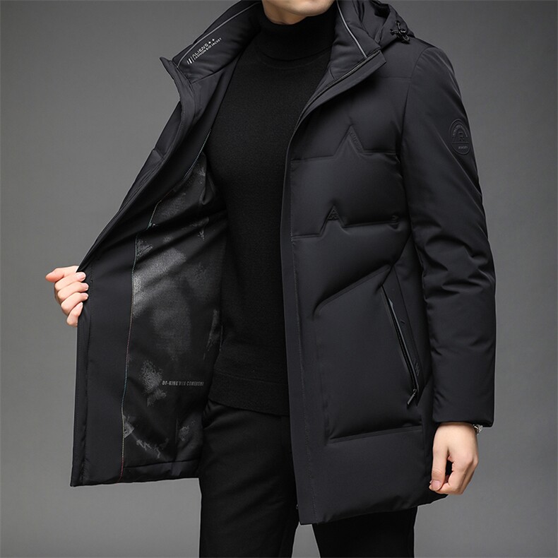B2186钱塘2020-390白鸭绒中长款可脱卸帽男装羽绒服P290,男装羽绒服,钱塘207-3