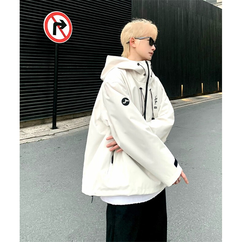 2024春季套头冲锋衣男CT2327-TP70控价98高街连帽夹克印花外套,男装夹克,电商A102-1