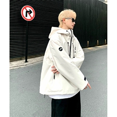 2024春季套头冲锋衣男CT2327-TP70控价98高街连帽夹克印花外套，男装夹克，电商A102-1
