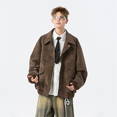 现货咖色三防春秋款男士皮夹克外套JK308P80，男装夹克，星座1904A-1