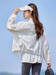 现货2026夏季新款时尚两件套城市户外宽松型休闲妈妈轻薄短外套图片