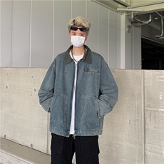 牛仔外套男士韩版潮流宽松百搭痞子帅气2025春季ins夹克W6226-P72，男装工装外套，星座412-2