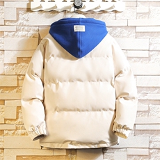 冬季假两件皮棉衣宽松大码棉服贴标袄子潮流男士A266-P02-P100，男装棉衣，电商A266