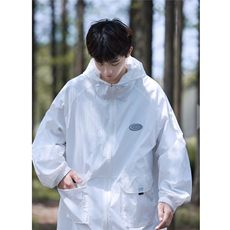 港风工装大口袋防晒衣男四角星金属点缀防晒服男FS77009P50控78，男装防晒衣，星座227-7