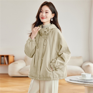 现货2025冬装新款加绒加厚休闲精品女装棉衣棉服派克服图片