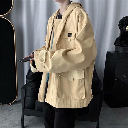 工装外套潮流机能春秋网红夹克抖音潮牌炸街痞帅港风男女w39-p70,男装夹克,星座1008-2
