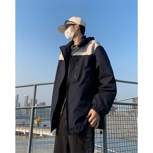 户外三合一冲锋衣外套男秋季加厚防水可拆卸男生冬款M6102-P100图片