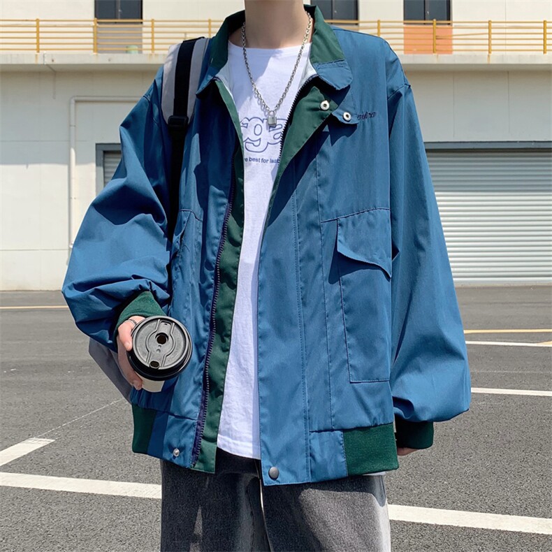 2023秋高街夹克男ins潮牌嘻哈港风潮流学生休闲外套JK053-P60,男装夹克,星座308B-1