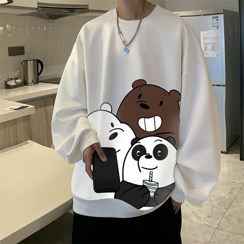 麂皮绒卫衣男大码重磅长袖t恤男JW81277-P35加绒款P45,男装卫衣,电商A040
