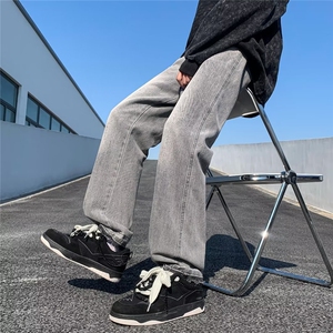 美式牛仔裤男春秋新款休闲直筒裤B8163P42图片