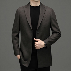 BW65890钱塘2020-2中年男士冬季厚款商务休闲简约毛呢西服P330，男装西服，钱塘207-2