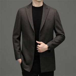 BW65890钱塘2020-2中年男士冬季厚款商务休闲简约毛呢西服P330图片