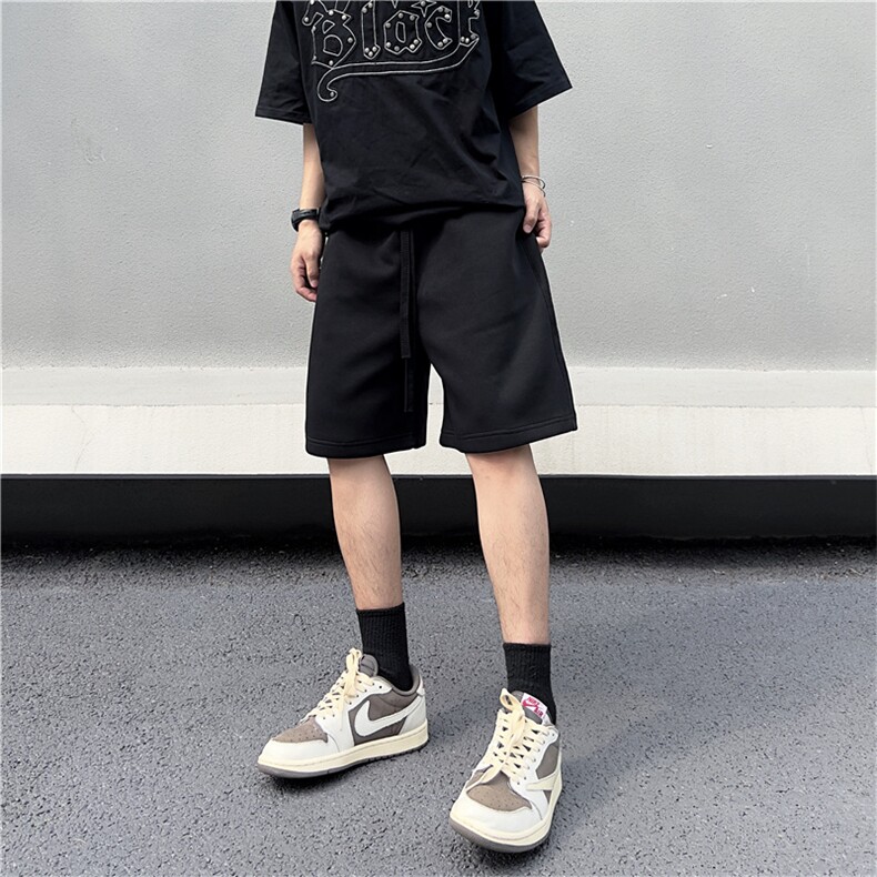 日系重磅运动短裤男夏季宽松休闲抽绳直筒户外五分裤子DK0220-P35,男装休闲裤,星座308B-1