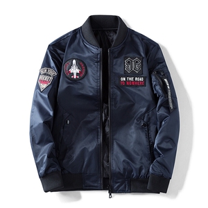 加绒加厚棉衣强力悍冬飞行棉服双面穿潮牌时尚加厚棉衣流行户外运图片